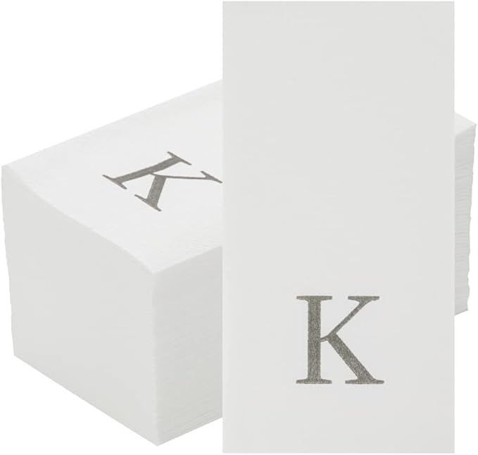 Luxenap 15.8 X 7.9 Inch Linen-Feel Guest Towels, 2000 Lettered Hand Towels