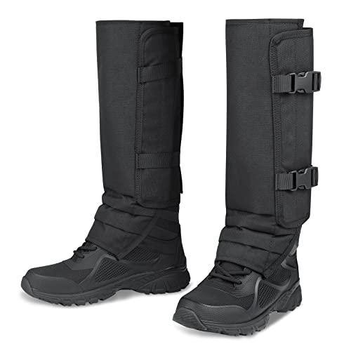 TREKMASTER Snake Gaiters Snake Chaps: Waterproof Snake Guards Snake Bite Protection for Lower Legs, Snake Proof Gaiters Fit for Men & Women, Adjustable Size for Hunting Hiking and Farm