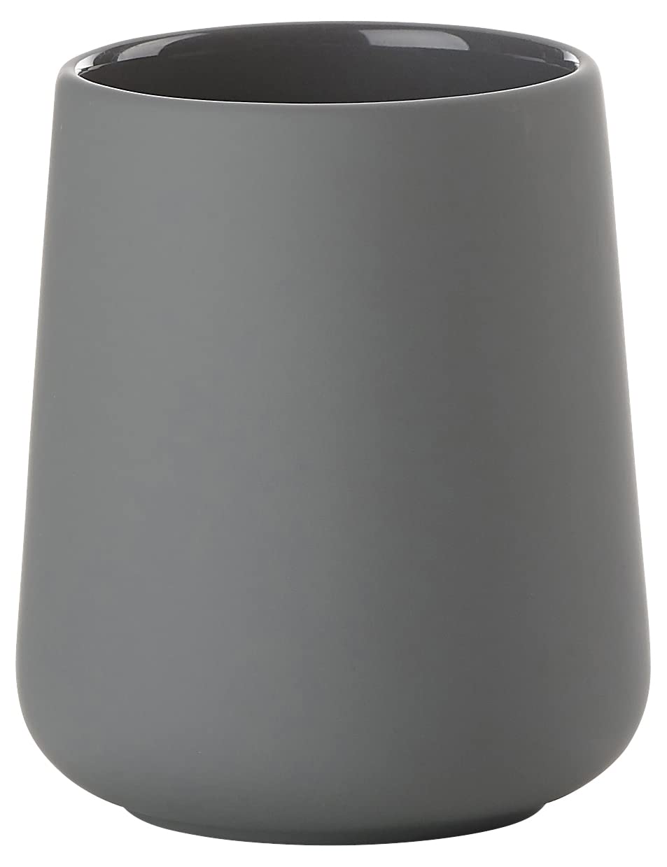 ZONE DENMARK Nova One Toothbrush Cup | Sleek & Durable Modern Bathroom Accessory | Revitalize Your Daily Routine with Scandinavian Elegance and Practicality Unite- (Gray)