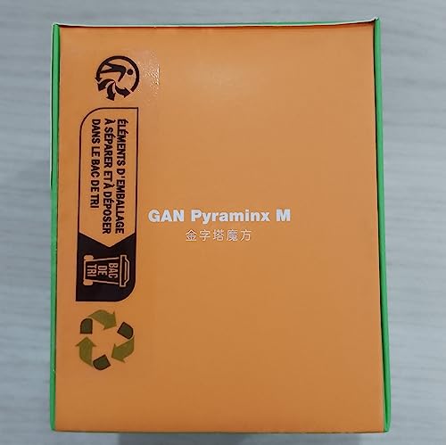 GAN Pyraminx 36 Magnets, Pyramid Speed Cube, Speed Magnetic Pyramid Puzzle Stickerless Triangle Cube (Standard)