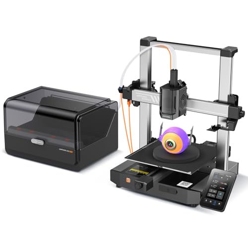 ANYCUBIC Kobra 3 Combo 3D Printer Smart Multicolor Printing(4 to 8 Colors), 600 mm/s High Speed FDM 3D Printer, LeviQ 3.0 Auto-Leveling, Filament Backup, 250 * 250 * 260mm Larger Printing Size