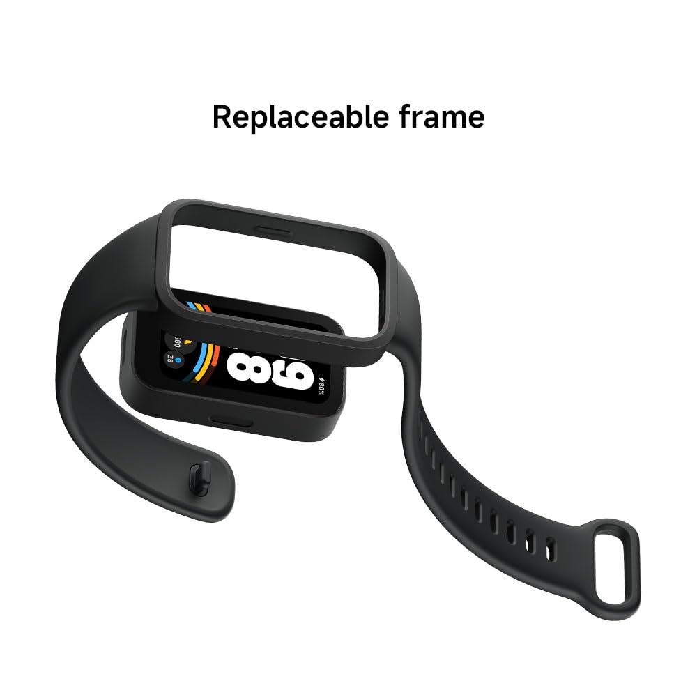 XIAOMI Smart Band 9 Active, Sports fitness tracker, 1.47'' TFT display, 60Hz high refresh rate, 18 Days Battery Life, sleep and health monitoring, 50 sports modes, 5ATM, iOS & Android - Black