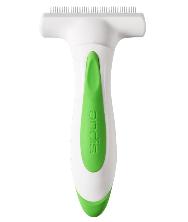 Andis Premium Fine-Tooth Deshedding Rake - Green
