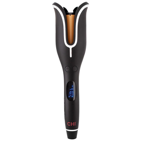 CHI Spin N Curl, Curling Iron For Healthy & Shiny Effortless Curls & Waves, Provides Preset Temperature Settings For Each Hair Texture, Rose Gold
