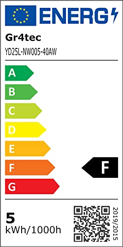 Gr4tec LED Downlights for Ceiling, 10 X 5W LED Recessed Ceiling Lights Black 4000K Natural White, Bathroom Spotlights IP65 Waterproof, 35mm Ultra-Slim, φ68-80mm Hole Spotlights for Bedroom Kitchen
