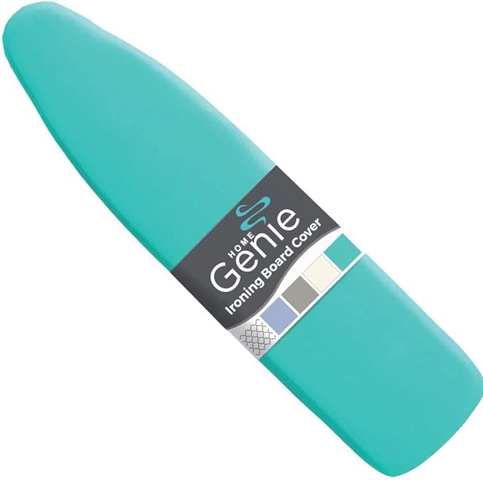 HOME GENIE Ironing Board Cover, Extra Thick Padding, Scorch Resistant Silicone