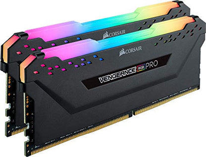 Corsair VENGEANCE RGB PRO DDR4 RAM 32GB (2x16GB) 3600MHz CL18 AMD Ryzen iCUE Compatible Computer Memory - Black (CMW32GX4M2Z3600C18)