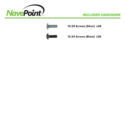NavePoint 25U 2 Post Open Frame Server Rack for 19 Inch Equipment, AV, Networking, Data & IT Devices, 2-Post Rack 25U 661lbs Weight Capacity, Black