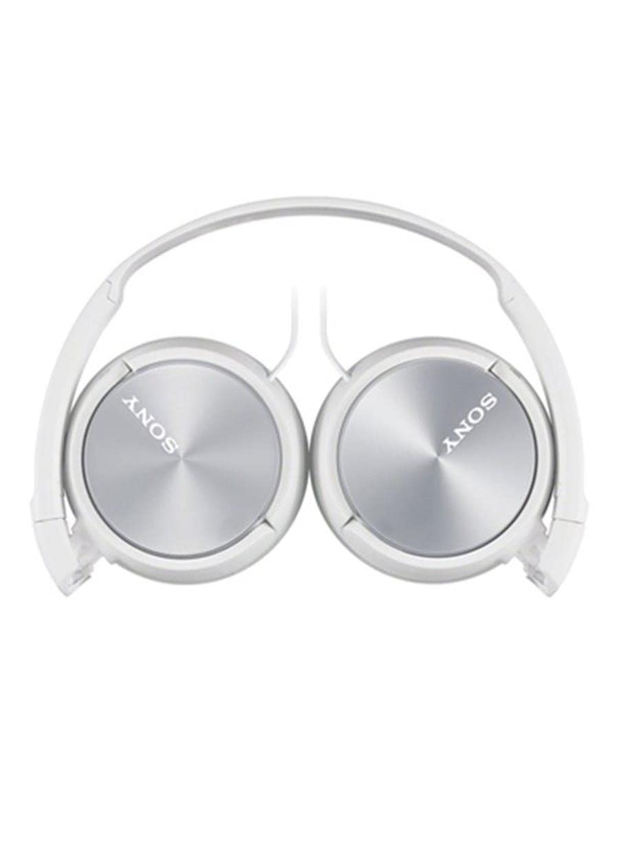 Sony Foldable Headphones with Smartphone Mic and Control - Metallic White