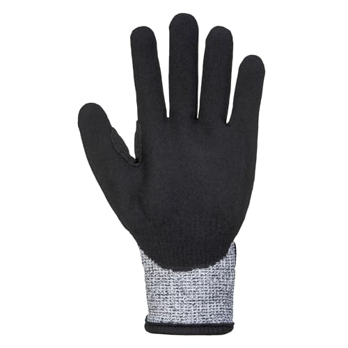 Portwest A722 Durable Anti Impact Cut Resistant Glove Grey/Black, Large