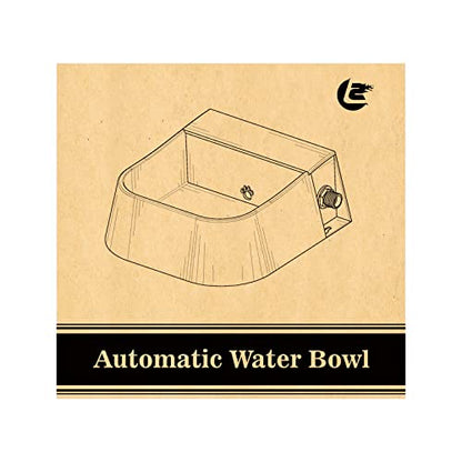 Namsan Automatic Dog Water Bowl with Float Valve 2L Pet Water Trough Water Feeder Anti-Splash Anti-Overflow Float Bowl for Dog Cat Sheep Chickens