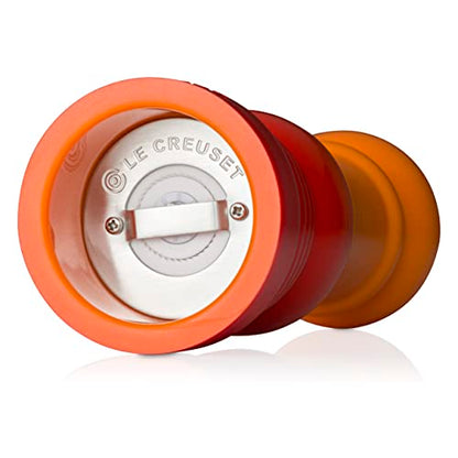 Le Creuset Classic Adjustable Pepper Mill Grinder, Chip-resistant ABS Plastic, Anti-Corrosion, 40g, 21 cm, Volcanic, 96001900090000