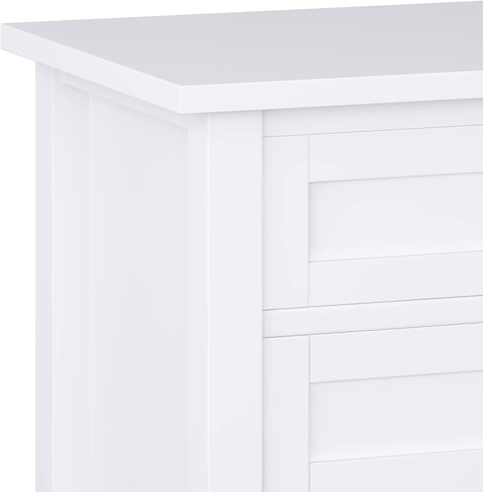 SIMPLIHOME Warm Shaker Solid Wood 24 inch Wide Transitional-Style Bedside