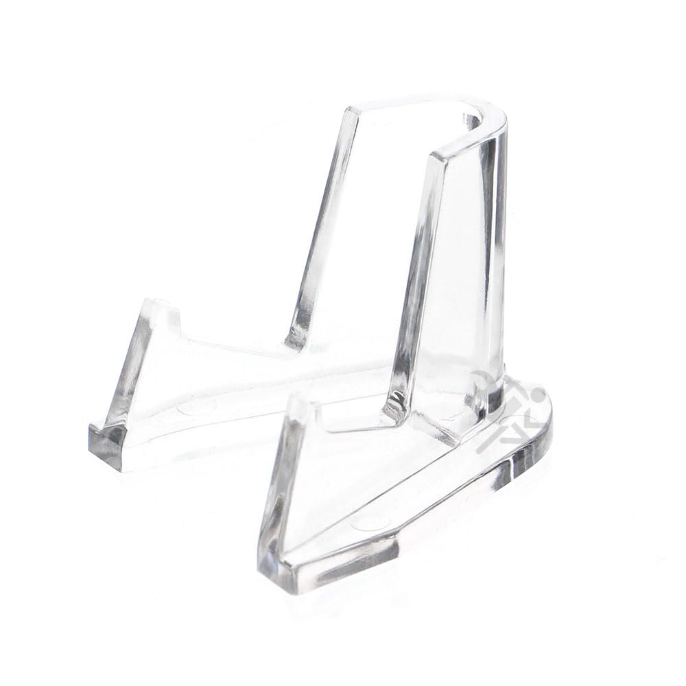 OnFireGuy Pocket Watch Lighter & Knife Display Stand Deluxe Easels 1/2” Shelf, Clear 25 Pack