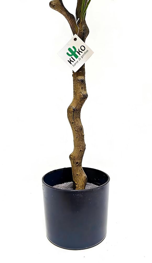 Kiko Artificial Olive 4 Ft Tall Fake Floor Plant Greenery Potted Plants for Office,Gymnasium Room, Living Room, Dinner Room, Shopping mall,Artificial Plant for Indoors and Outdoors