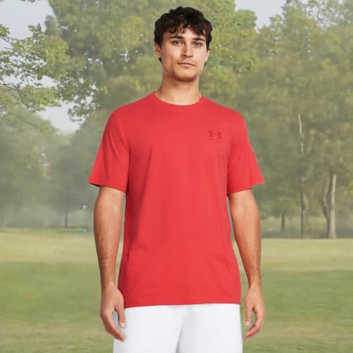 Under Armour Men's Sportstyle Left Chest Short-Sleeve T-Shirt , (814) Red Solstice / / Red , X-Large