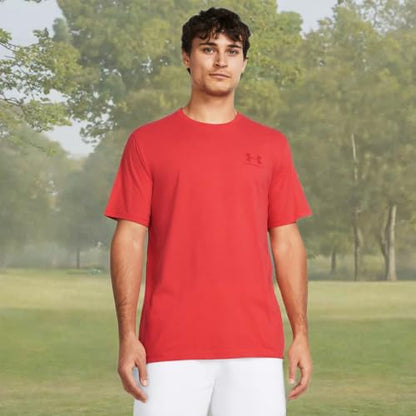 Under Armour Men's Sportstyle Left Chest Short-Sleeve T-Shirt , (814) Red Solstice / / Red , X-Large