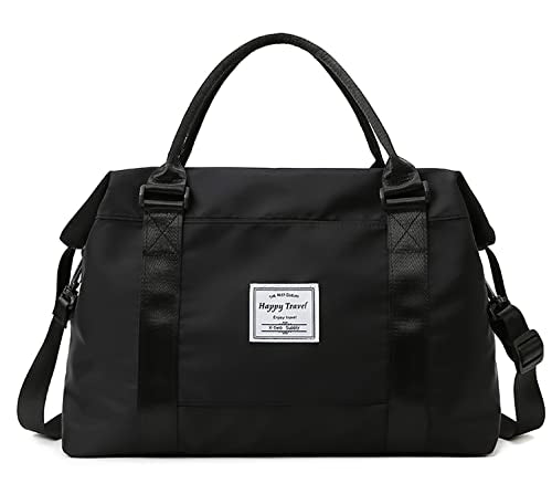 Travel Duffle Bag Weekender Overnight Bag Gym Tote Bag with Dry and Wet Separated Pocket for Women Girls Shoulder Bag Workout Duffel Bag Water Resistant (colorful triangle)