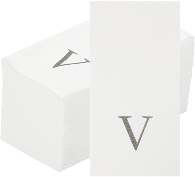 Luxenap 15.8 X 7.9 Inch Linen-Feel Guest Towels, 2000 Lettered Hand Towels