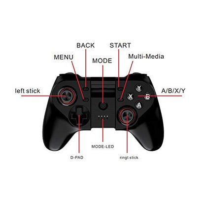 TECGAMER Mobile Game Controller, Wireless Bluetooth Gamepad Joystick Multimedia Game Controller Compatible with Android Windows PC, Perfect for the most games-NO SUPPORTING IOS 13.4 or above