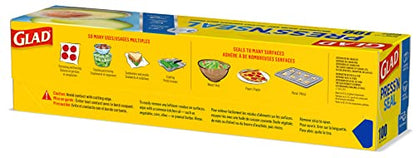 Glad Press'N Seal Plastic Food Wrap, 100 Square Foot Roll, Pack of 3, (Package May Vary)