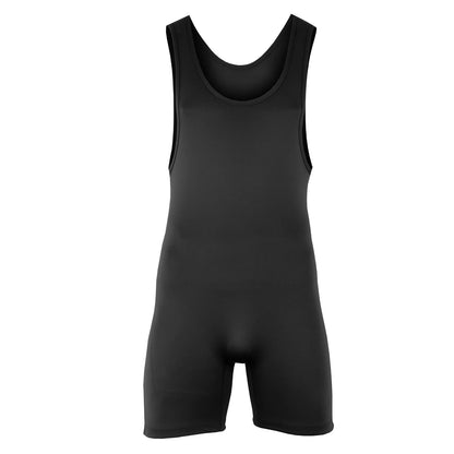 Roar Athletic Men's Wrestling Singlet Suit Bodywear Uniform for Men and Youth, Powerlifting and Exercise Equipment (Black, Youth Medium)