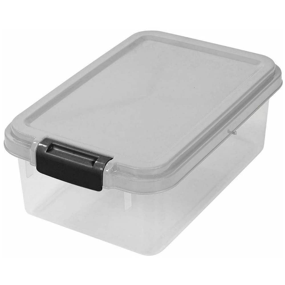 Prime Paws 3-Piece Airtight Pet Food Storage Container with Measuring Scoop Plastic Pet Dog Cat Animal Dry Food Dispenser (Grey)