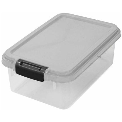 Prime Paws 3-Piece Airtight Pet Food Storage Container with Measuring Scoop Plastic Pet Dog Cat Animal Dry Food Dispenser (Grey)