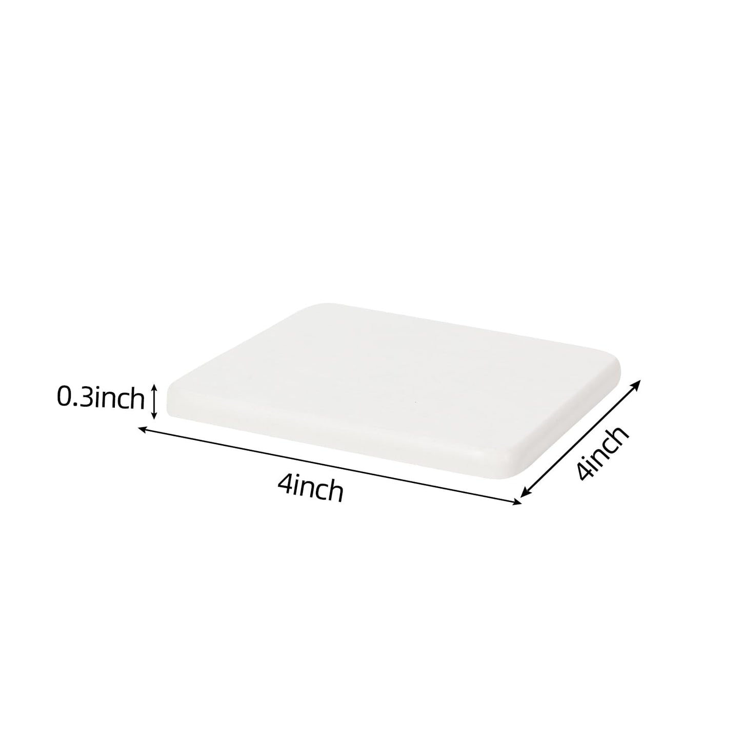 WBCBEC 6 Pieces Water Absorbent Diatomite Coasters, Diatomaceous Earth Kitchen Soap Dish Bathroom Trays Water Absorbing Stone Tray for Sink Used for Hand Soaps Drinks Bottles