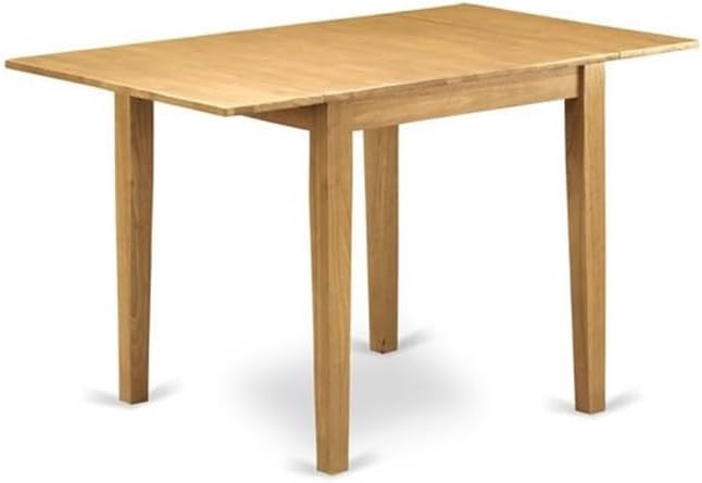 East West Furniture NDVA3-OAK-C 3 Piece Dining Room Furniture Set Contains a