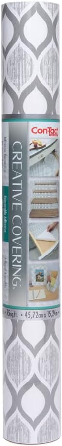 Con-Tact Brand Creative Covering, Self-Adhesive Shelf Liner, Savoy Stone