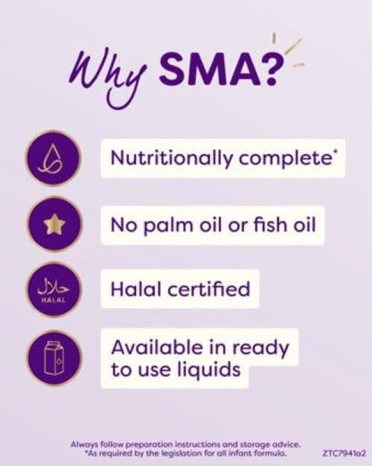 SMA First Infant Baby Milk Powder Formula , from birth , 800 g (Pack of 1) (Packaging may vary)