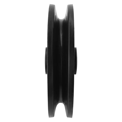 Luwint 3.5 inch Cable Machine Pulley Wheel, 2 Pack Gym Equipment Replacement Pulley with Steel Bearing for LAT Pulldown Home Gym, 90mm 3/8” Bore