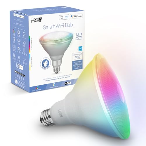 Feit Electric Smart Light Bulbs, 2.4Ghz WiFi Light Bulbs, No Hub Needed, Works with Alexa and Google, Dimmable 60 Watt = LED 9W, OM60/950CA/AG/3, 5000K Day Light, 3 Pack