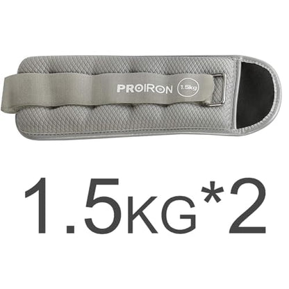 PROIRON Ankle Weights Wrist Leg Weights for Women Men 3 LBS in Pair Reflective Ankle Weight Set for Fitness Exercise Jogging Aerobics