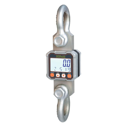 Xlihob 5T/11000lb Tension Dynamometer Force Gauge for Measure Cable/Rope Pull and Push Forces Digital Crane Hanging Scale 10000lbs