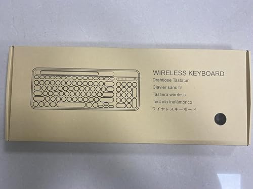 cimetech USB & Bluetooth Keyboard, Wireless Keyboard Ergonomic 2.4G Silent UK Layout with 3 Channels Multi-Device for iOS, Android, Windows, Smartphone