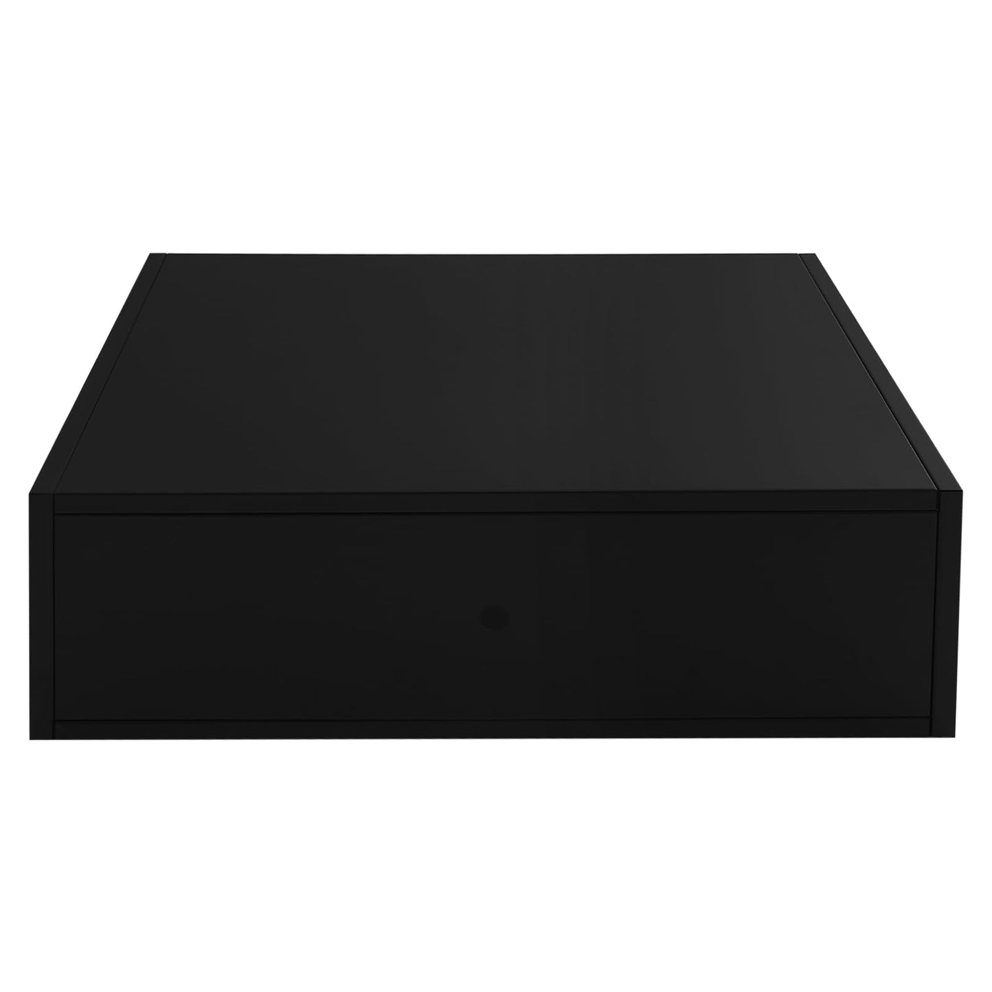 Fichiouy Modern Rectangular Planter Box,38x12x24 Inch Indoor/Outdoor Metal Planters with Removable Insert Shelf,for Flowers, Succulents & Small Trees (Black)