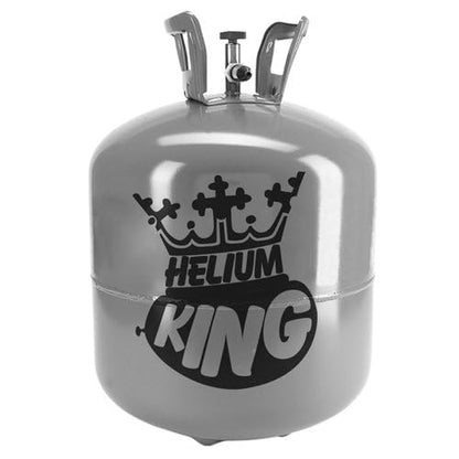 Helium King Disposable Helium Gas Canister - Fills 50 x 9 Inch Latex Balloons or 18 Foil Balloons - Helium Balloon Gas UK Filled Helium Cylinder for Parties
