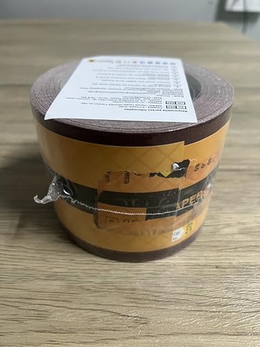 Shineboc Sandpaper Roll 120 Grit, 93mm x 10m Emery Cloth Sanding Rolls for Wood Metal Stainless Steel Hand Sanders