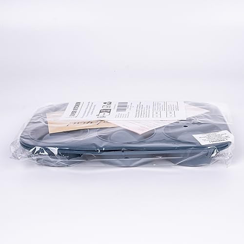 2 Pack Deep and Jumbo Muffin Tray 6 Cup Large Silicone Muffins Pan, Non-Stick Giant Cupcake Tin, Silicon Mould Bakeware, Baking Case for Yorkshire Pudding, Bun, Cupcakes, 27.8 x 19 x 5 cm (Grey)