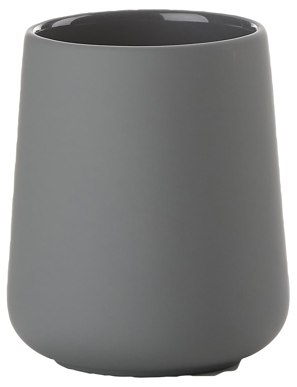 ZONE DENMARK Nova One Toothbrush Cup | Sleek & Durable Modern Bathroom Accessory | Revitalize Your Daily Routine with Scandinavian Elegance and Practicality Unite- (Gray)