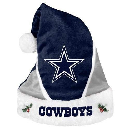 FOCO Colorblock Santa Hat – Limited Edition NFL-NFC East Dallas Cowboys Holiday Fan Gear – Officially Licensed to Show Your Team Spirit
