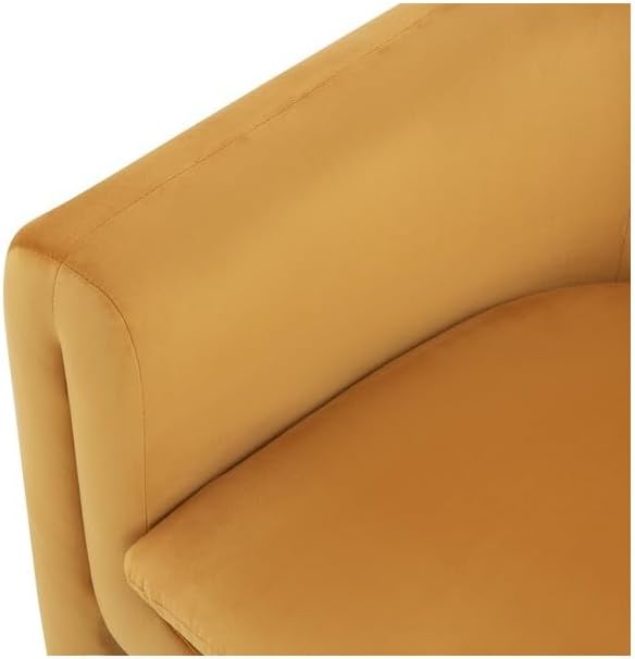 SAFAVIEH Couture Collection Laylette Pumpkin Velvet Accent Chair