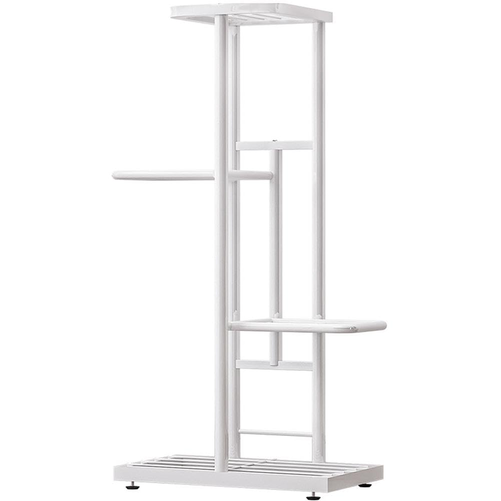 Curtainboro 4 Tier Plant Stand, Heavy Duty Metal Rack, Metal Flower Pot Shelf Holder Clearance, Tall Corner Rack for Multiple Plants for Patio Garden Balcony Living Room Bedroom