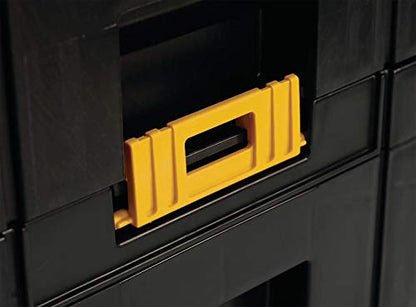 DeWalt DWST1-70706 T-Stak IV Tool Storage Box with 2-Shallow Drawers, Yellow/Black, 44 x 31.4 17.6 cm