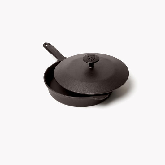 Field Company No.6 Skillet and Matching No.6 Cast Iron Skillet Lid
