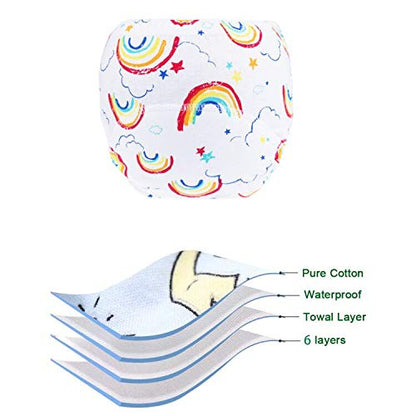 JackLoveBriefs Potty Training Pants for Girls, Learning Designs Training Underwear Pants 2-3T, 7 Packs