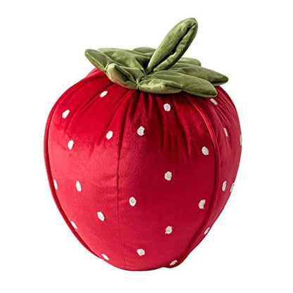 Phantoscope Papaya Shaped Throw Pillow, Fruit Themed Cushion for Couch, Bed and Chair, Pink, 10 x 15 inches