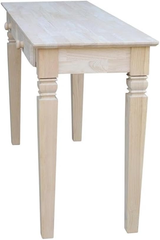 Java Console Table with 2 Drawers, Unfinished